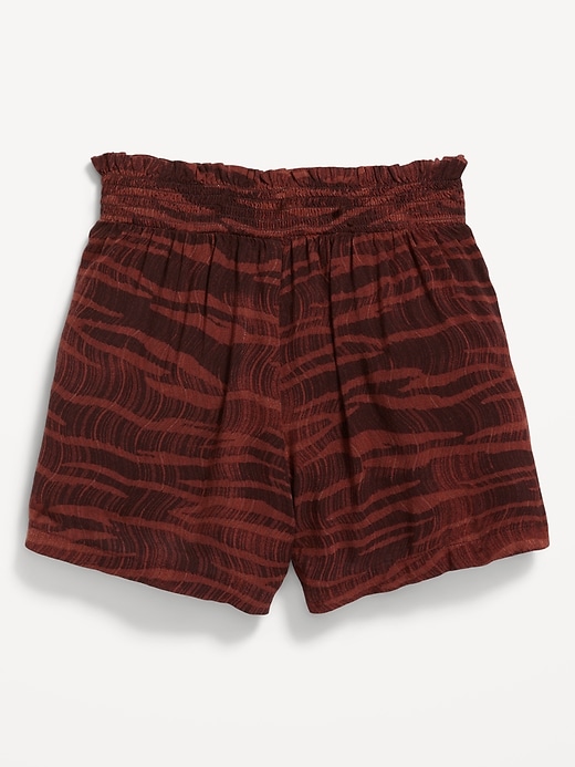 View large product image 2 of 2. Printed Poplin Pull-On Shorts for Toddler Girls