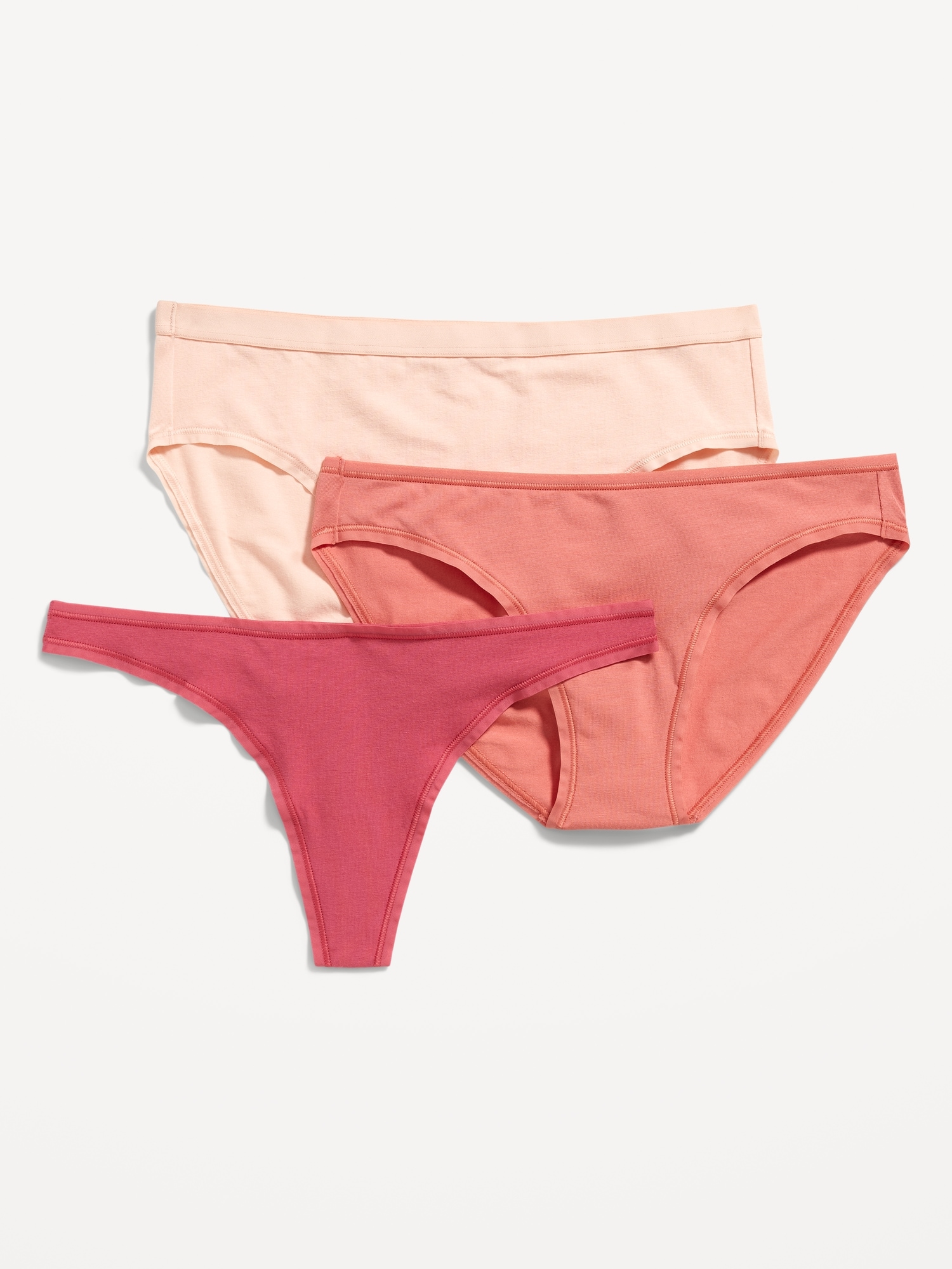 Cotton-Blend Underwear Variety 3-Pack for Women