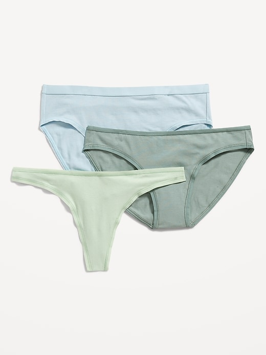 View large product image 1 of 2. Cotton-Blend Underwear Variety 3-Pack