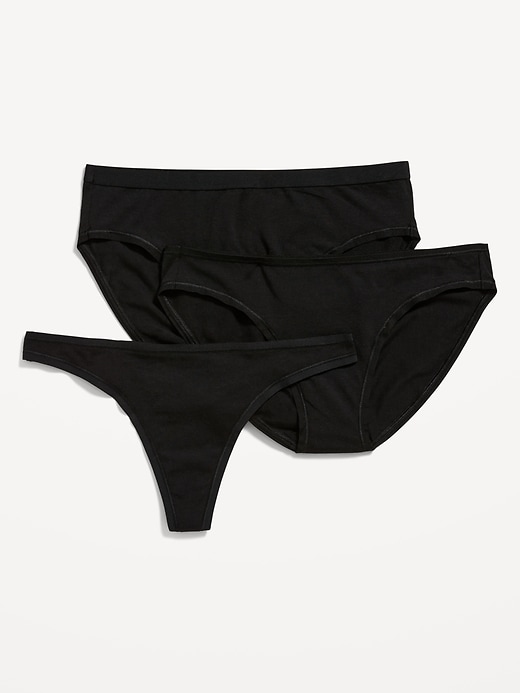 View large product image 1 of 3. Cotton-Blend Underwear Variety 3-Pack