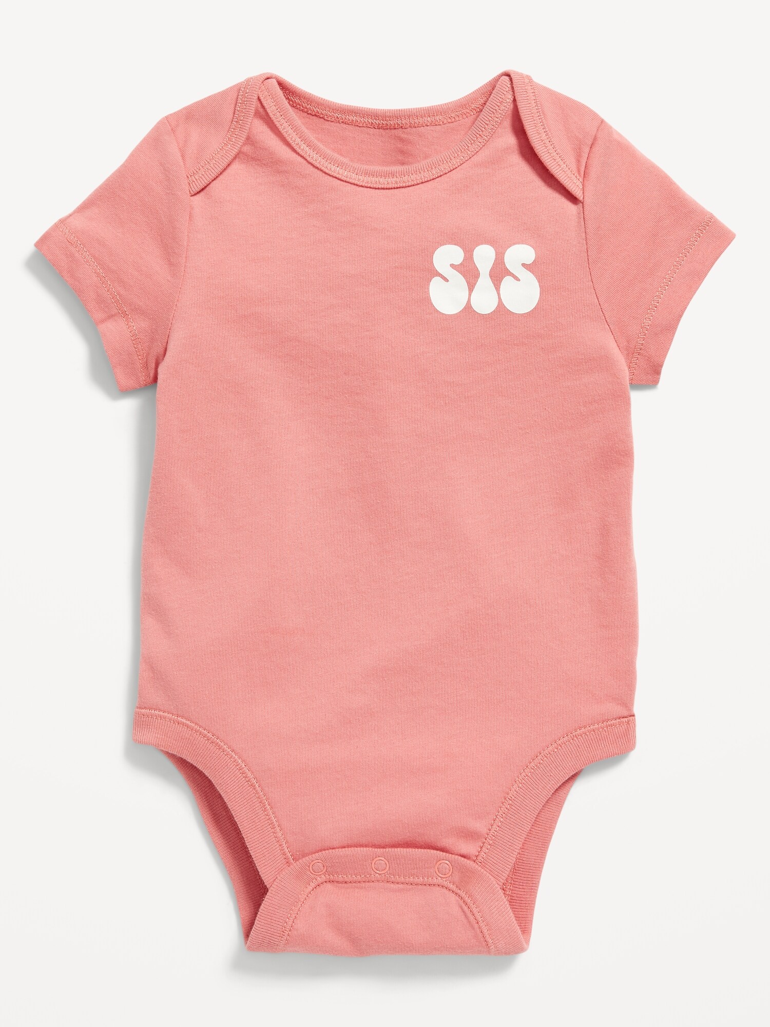 Old Navy Short-Sleeve Matching "Sis" Graphic Bodysuit for Baby multi. 1