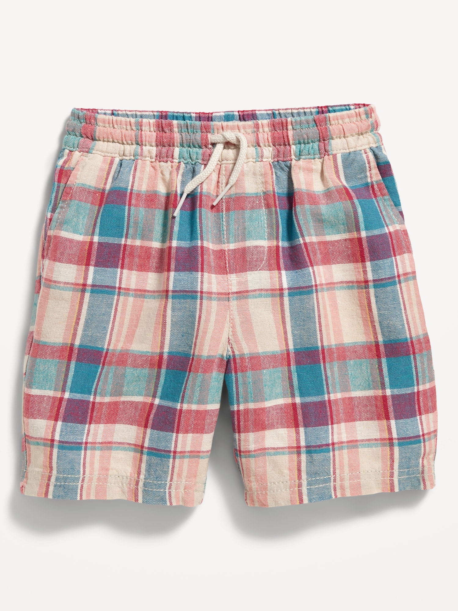 Long hot sale plaid shorts