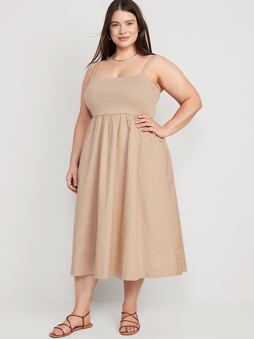 Image number 7 showing, Fit & Flare Combination Midi Dress