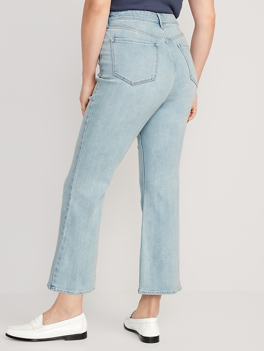 Image number 5 showing, Higher High-Waisted Cropped Flare Jeans
