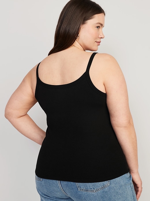 Image number 8 showing, Fitted Rib-Knit Cami Top