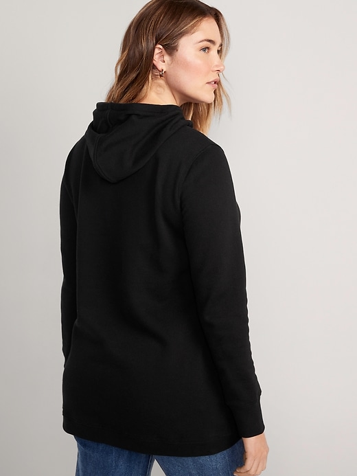 Image number 2 showing, Maternity Cross-Front Nursing Pullover Hoodie