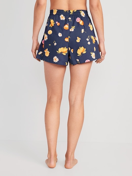 Image number 2 showing, Matching High-Waisted Printed Pajama Boxer Shorts - 3.5-inch inseam