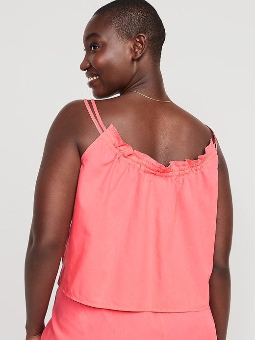 Image number 4 showing, Ruffle-Trimmed Double-Strap Cami Pajama Top