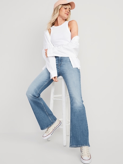 Image number 8 showing, Extra High-Waisted Flare Jeans