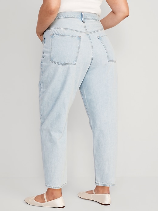 Image number 8 showing, Extra High-Waisted Non-Stretch Ankle-Length Balloon Jeans for Women