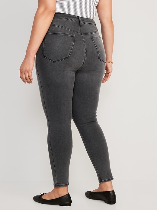 Image number 8 showing, Extra High-Waisted Rockstar 360° Stretch Super-Skinny Jeans