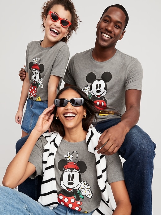 Disney© Mickey Mouse Christmas Matching Gender-Neutral T-Shirt for Adults