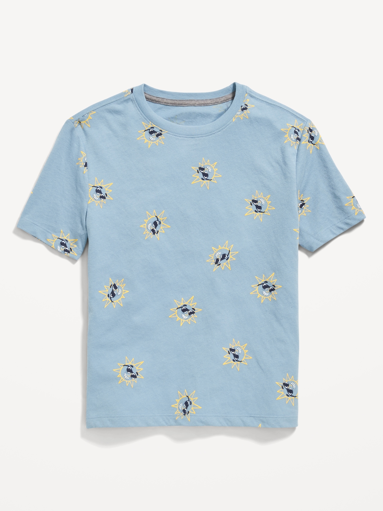 Old Navy Softest Printed Crew-Neck T-Shirt for Boys blue. 1