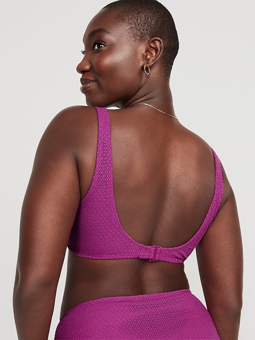 Image number 6 showing, Crochet O-Ring Bikini Swim Top for Women