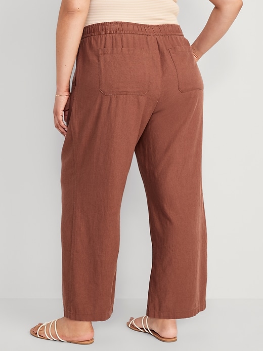 Gap Polyester Blend Linen Pants | Mercari