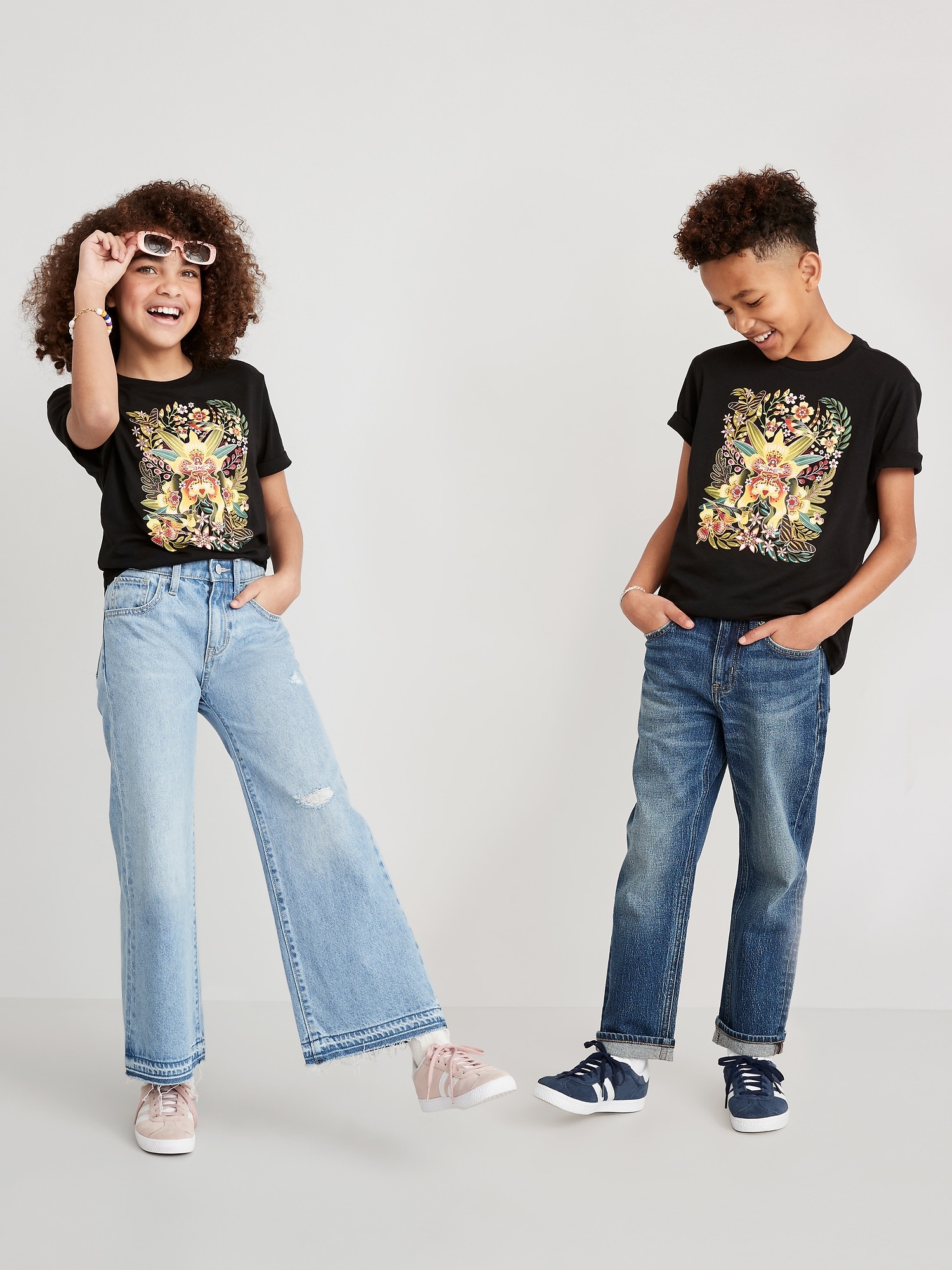 Old Navy Project WE Matching Graphic T-Shirt for Kids black. 1
