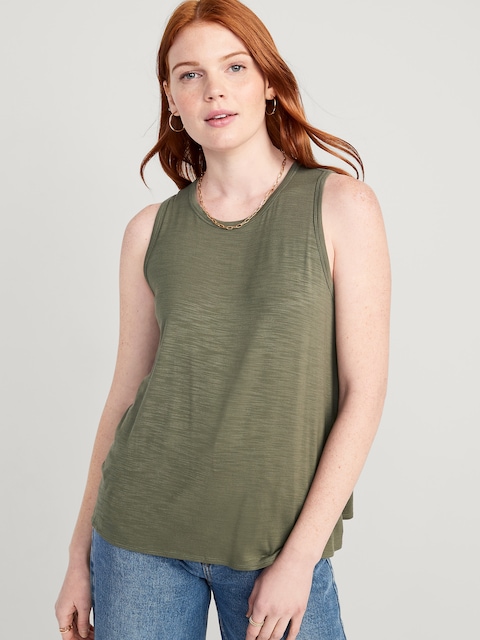 Luxe Slub-Knit Tank Top