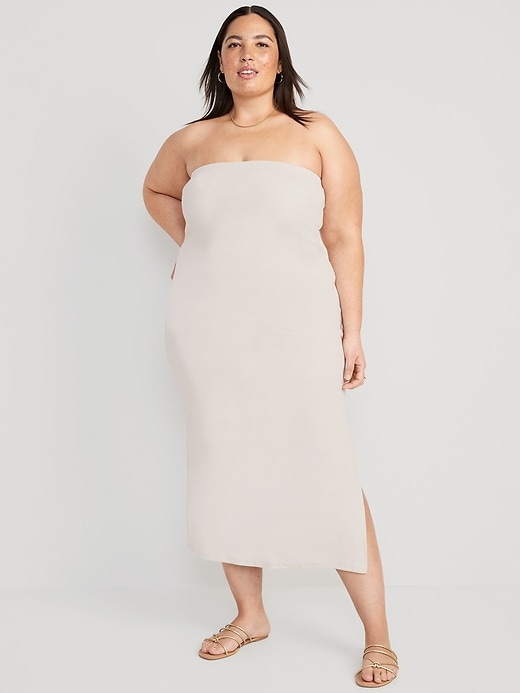 Image number 7 showing, Fitted Rib-Knit Midi Tube Dress