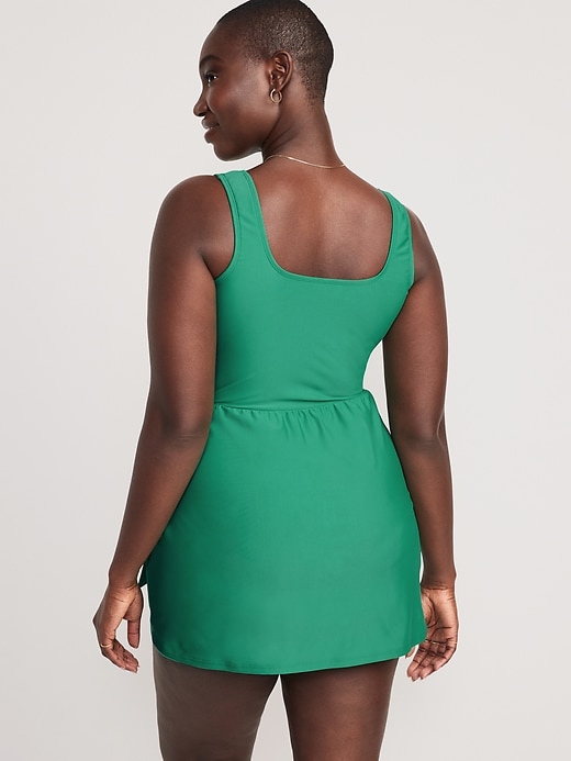 Wrap-Front Swim Dress | Old Navy