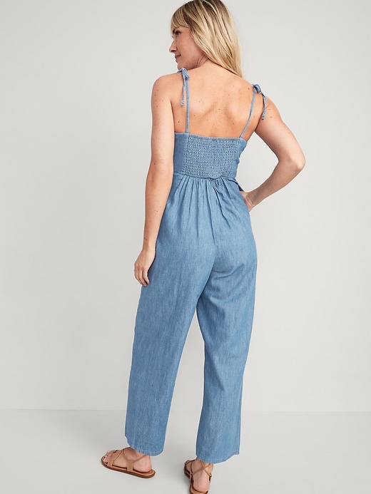 Tie-Strap Twist-Front Jumpsuit for Women | Old Navy