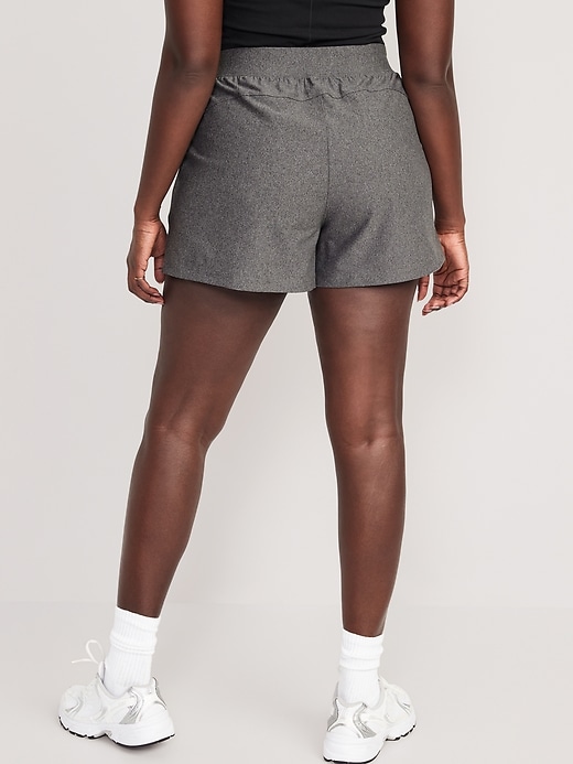 Image number 6 showing, High-Waisted PowerSoft Shorts -- 3-inch inseam