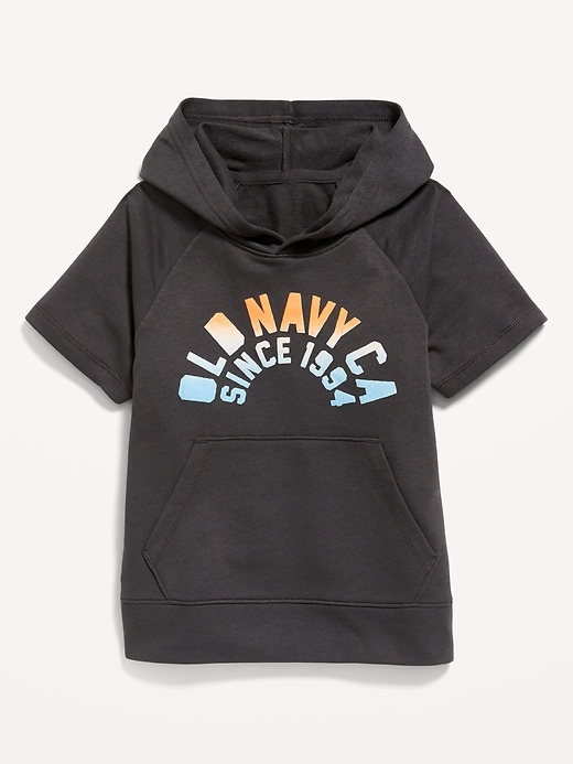 View large product image 2 of 3. Short-Sleeve Logo-Graphic Pullover Hoodie for Boys