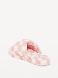 View large product image 3 of 3. Cozy Faux-Fur Slide Slippers for Girls