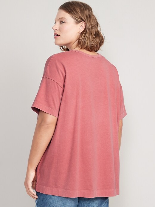 Image number 5 showing, Oversized Vintage Tunic T-Shirt for Women
