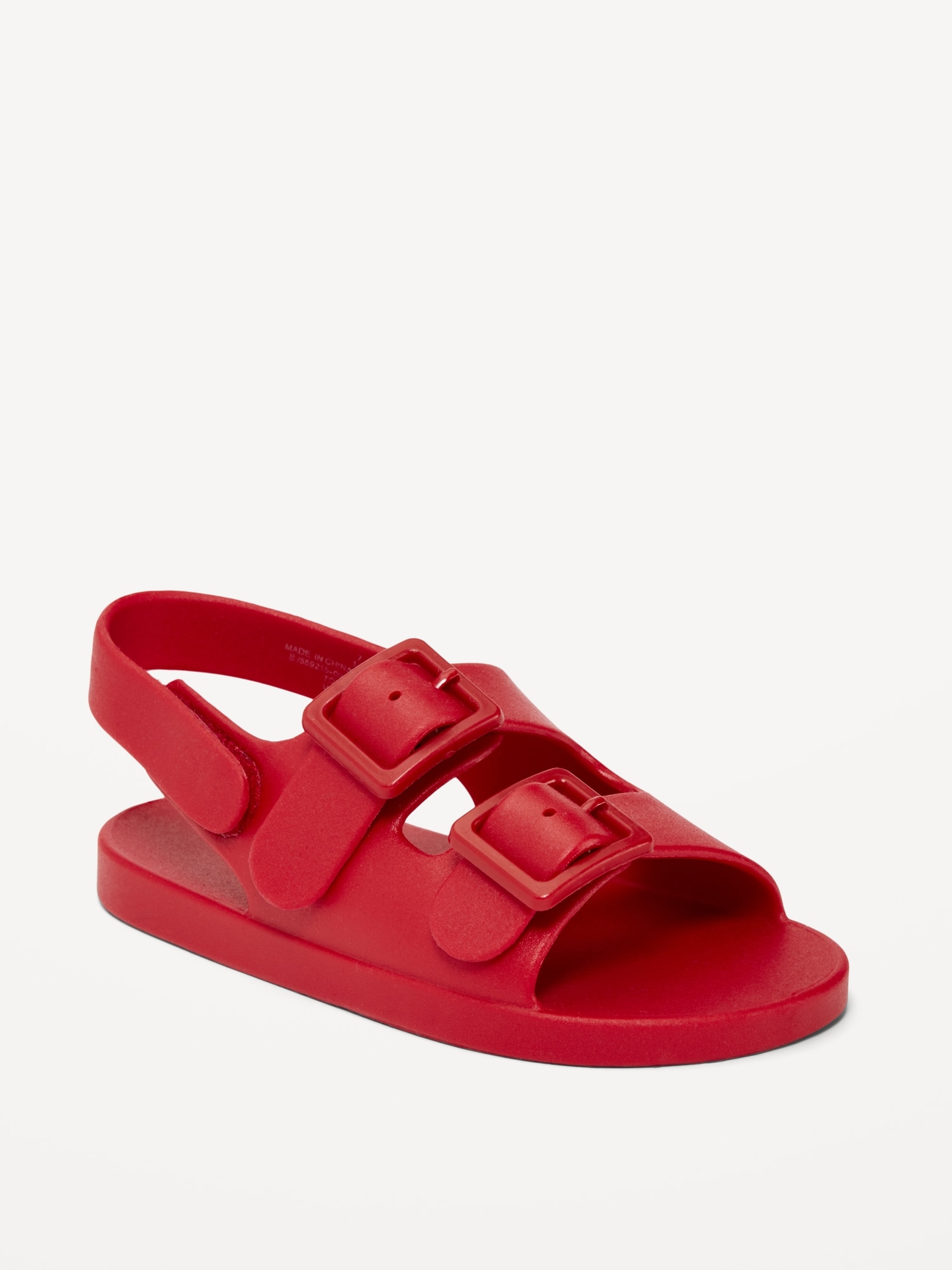 Unisex Jelly Double-Buckle Sandals for Toddler