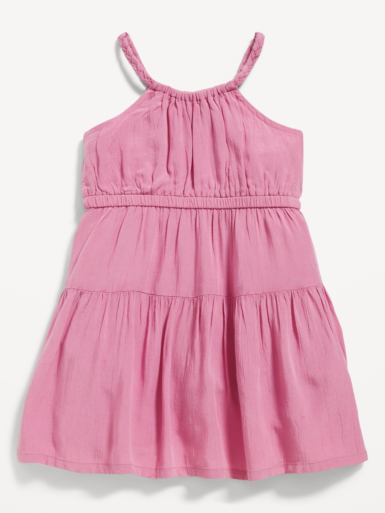 Sleeveless Crinkle-Crepe Fit & Flare Dress for Toddler Girls | Old Navy