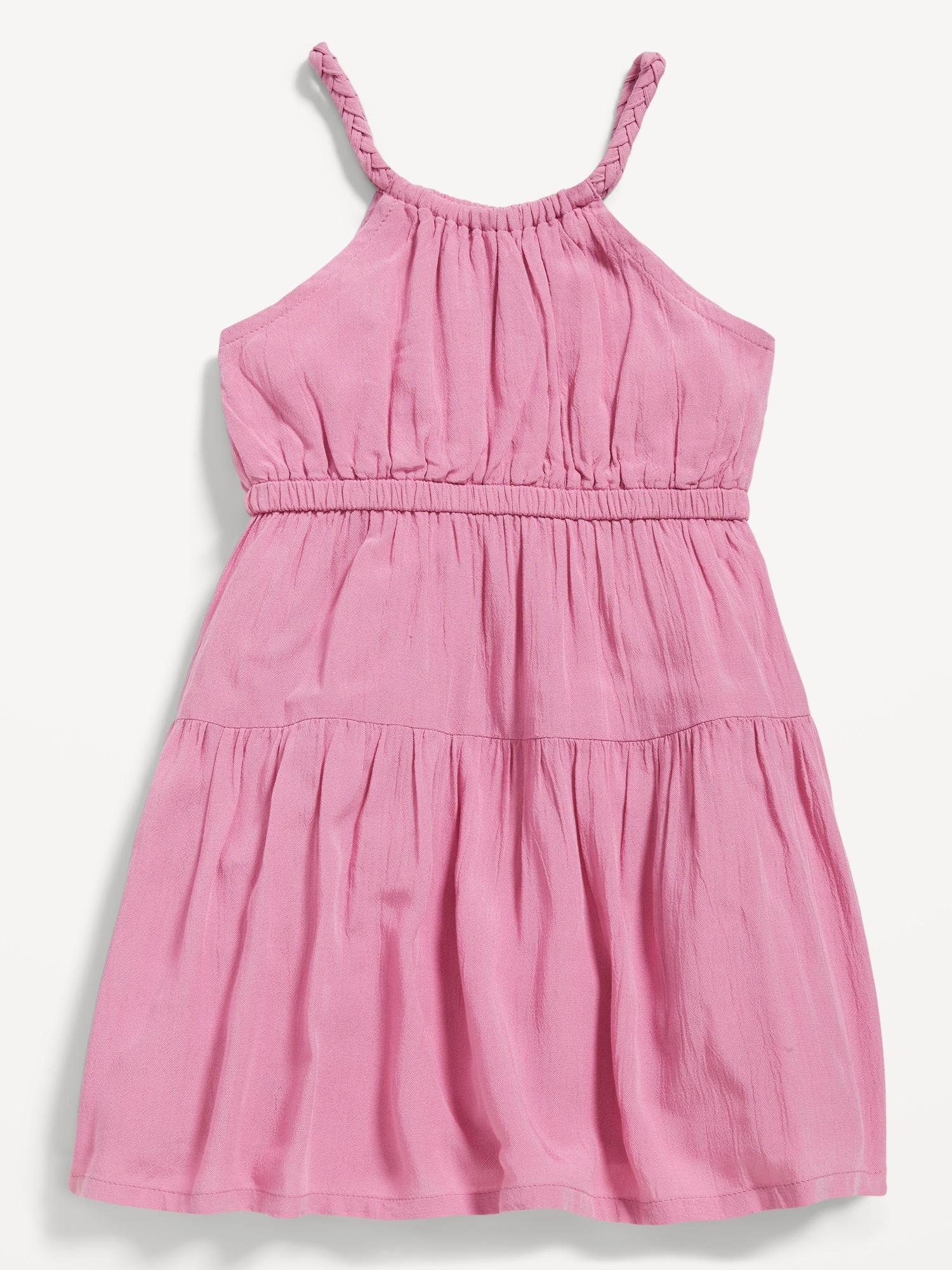 Sleeveless Crinkle-Crepe Fit & Flare Dress for Toddler Girls | Old Navy