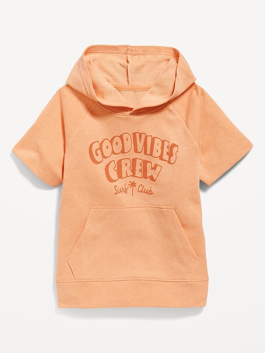 View large product image 2 of 3. Short-Sleeve Graphic Pullover Hoodie for Boys
