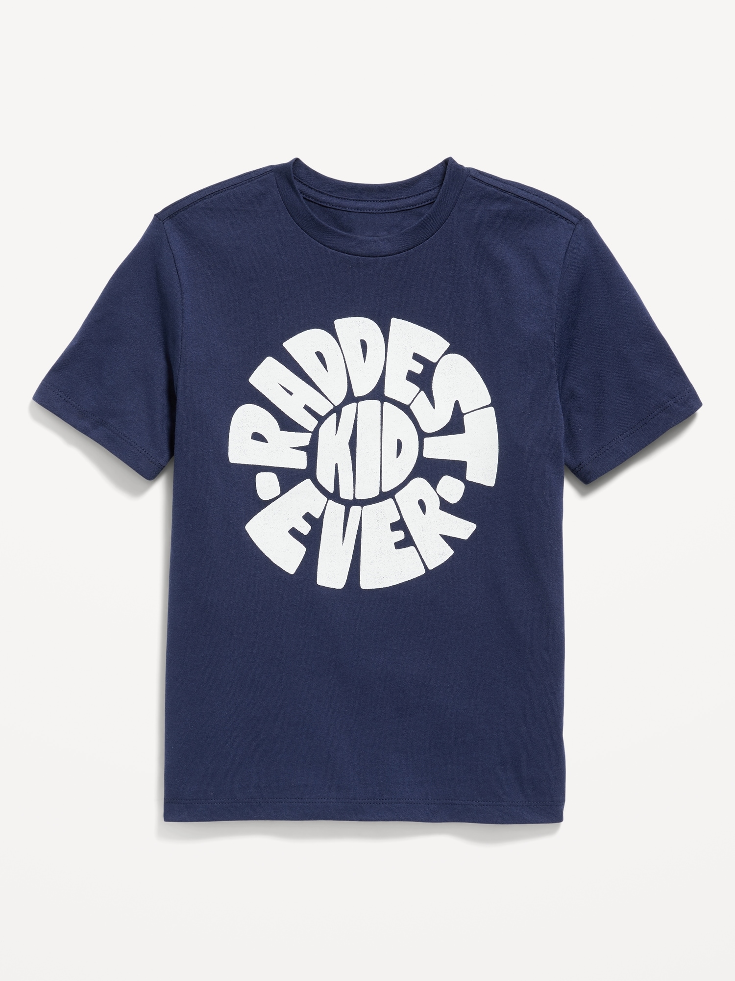 Old Navy Matching "Raddest Kid Ever" Graphic T-Shirt for Boys blue. 1