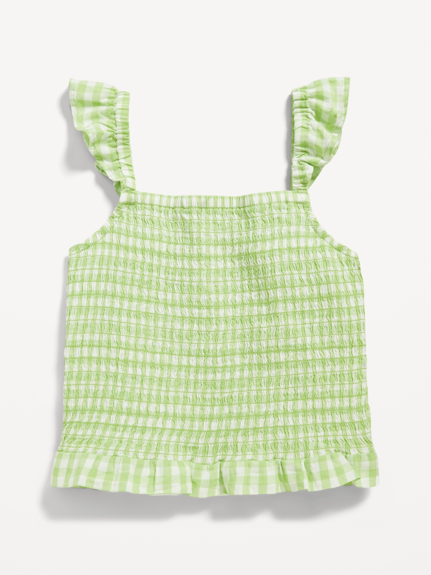 Printed Flutter-Sleeve Smocked Top for Girls | Old Navy