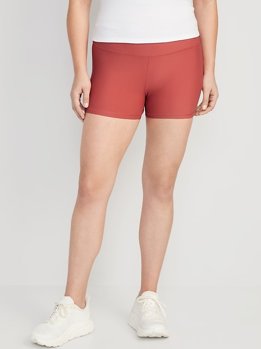 Image number 5 showing, High-Waisted PowerSoft Biker Shorts -- 3-inch inseam