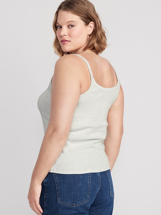 Image number 6 showing, Fitted Rib-Knit Cami Top