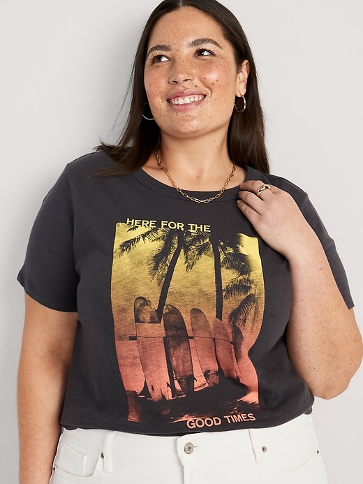 Image number 7 showing, EveryWear Slub-Knit Graphic T-Shirt