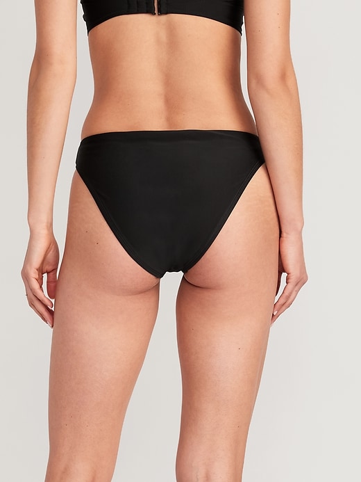 Image number 2 showing, Low-Rise V-Front French-Cut Bikini Swim Bottoms