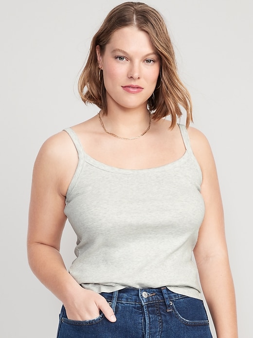 Image number 5 showing, Fitted Rib-Knit Cami Top