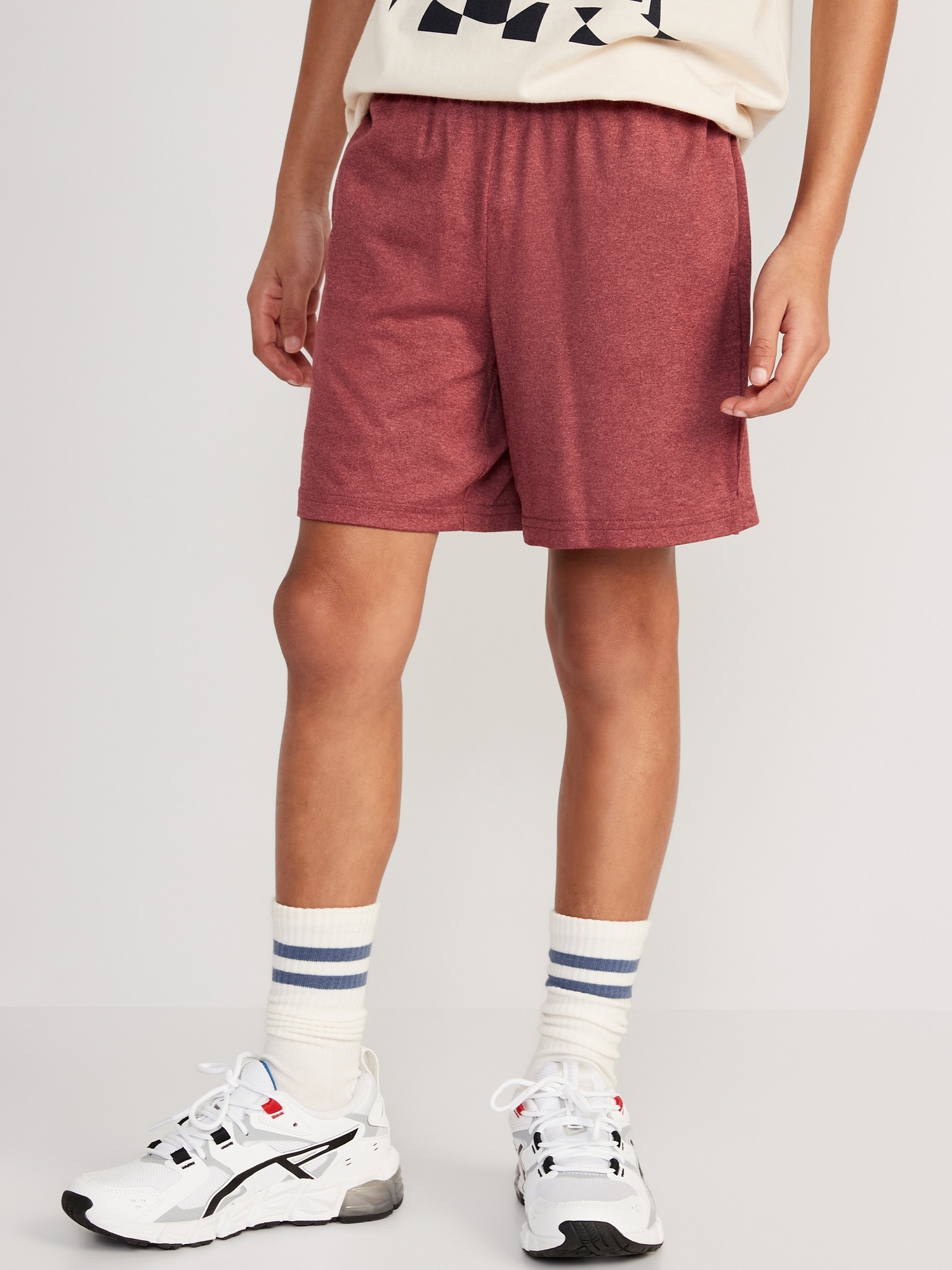Old Navy Cloud 94 Soft Go-Dry Cool Performance Shorts for Boys (Above Knee) red. 1