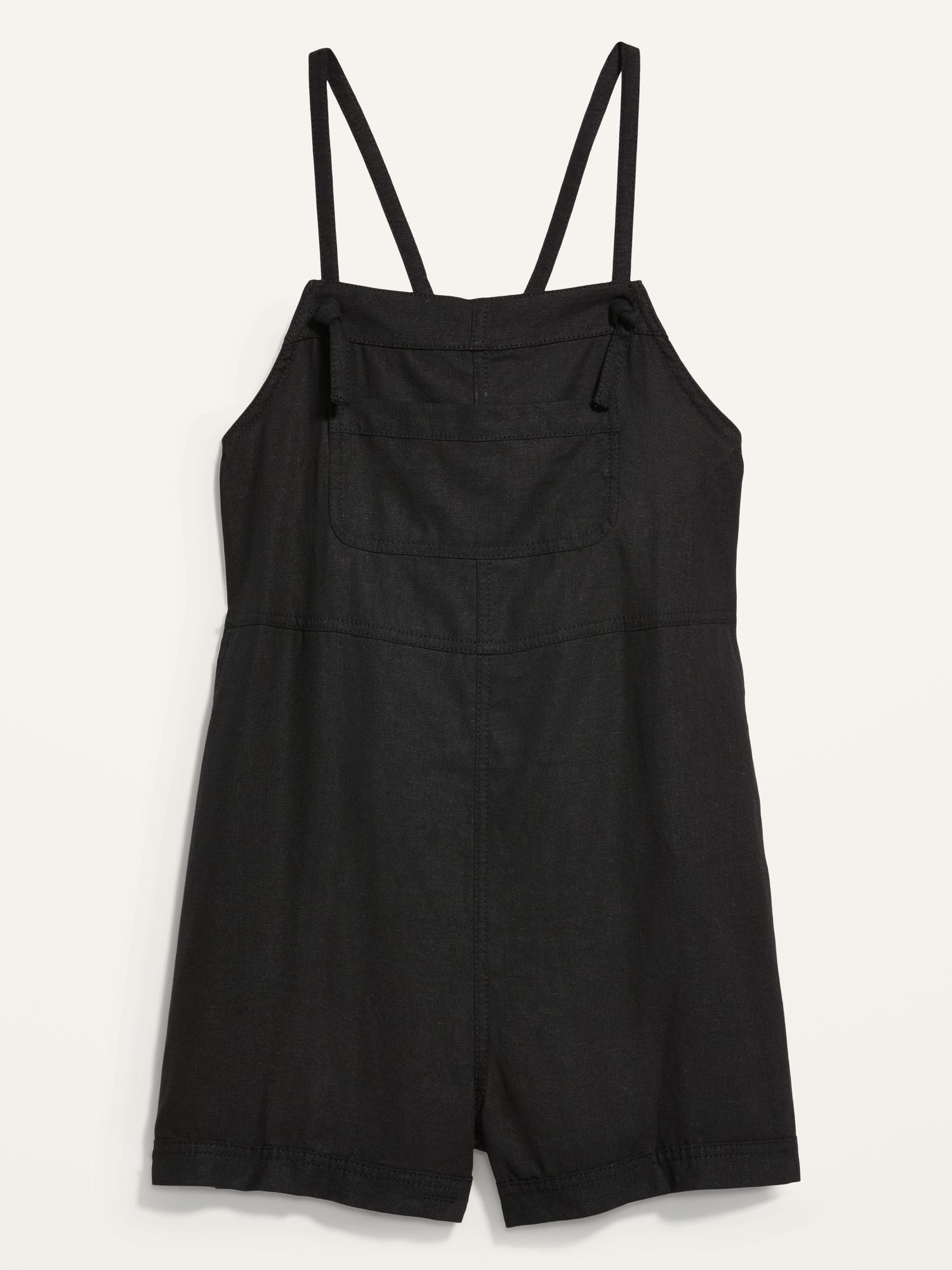 Sleeveless Linen-Blend Utility Romper for Women -- 3-inch inseam