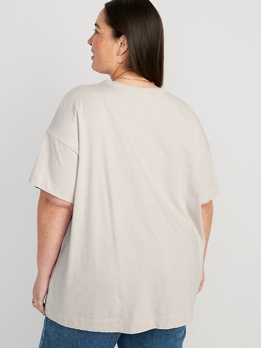 Image number 8 showing, Oversized Vintage Slub-Knit Tunic T-Shirt