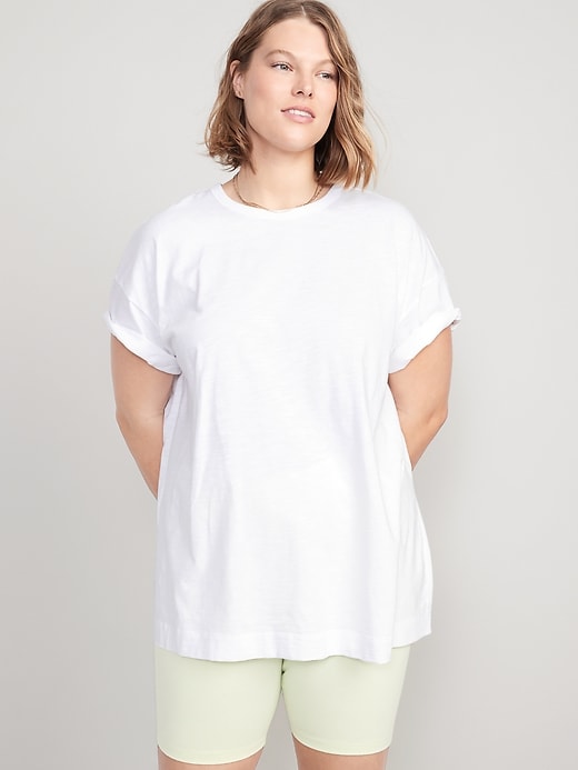 Image number 5 showing, Oversized Vintage Slub-Knit Tunic T-Shirt