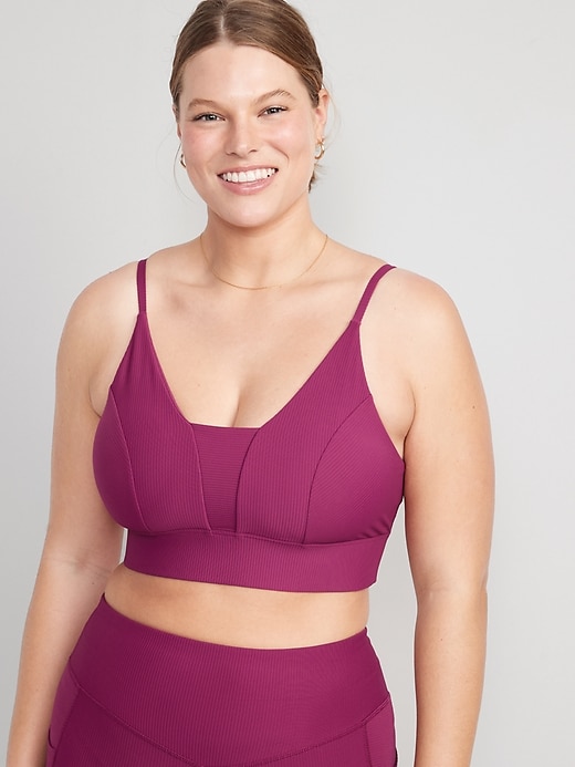 Image number 3 showing, Light Support PowerSoft Ribbed Sports Bra
