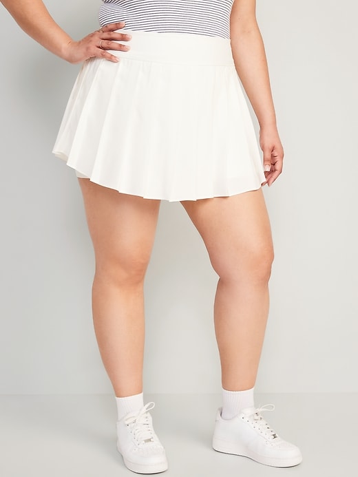 Image number 7 showing, High-Waisted StretchTech Pleated 2-in-1 Skort