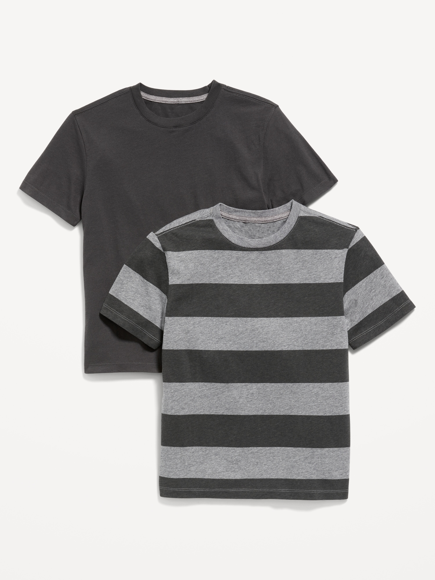 Old Navy Softest Crew-Neck T-Shirt 2-Pack For Boys gray. 1