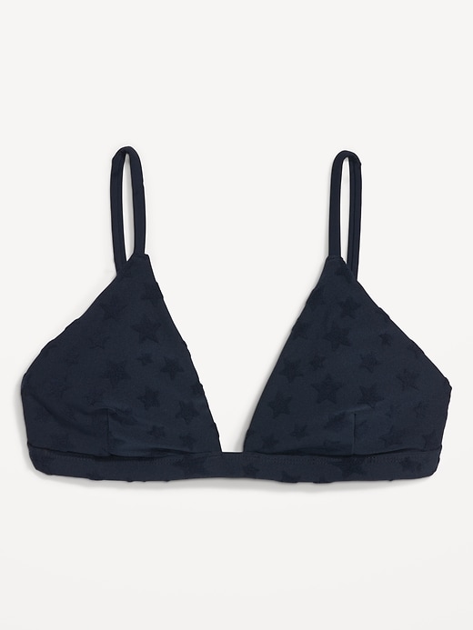 Image number 4 showing, Americana-Print Triangle Bikini Swim Top