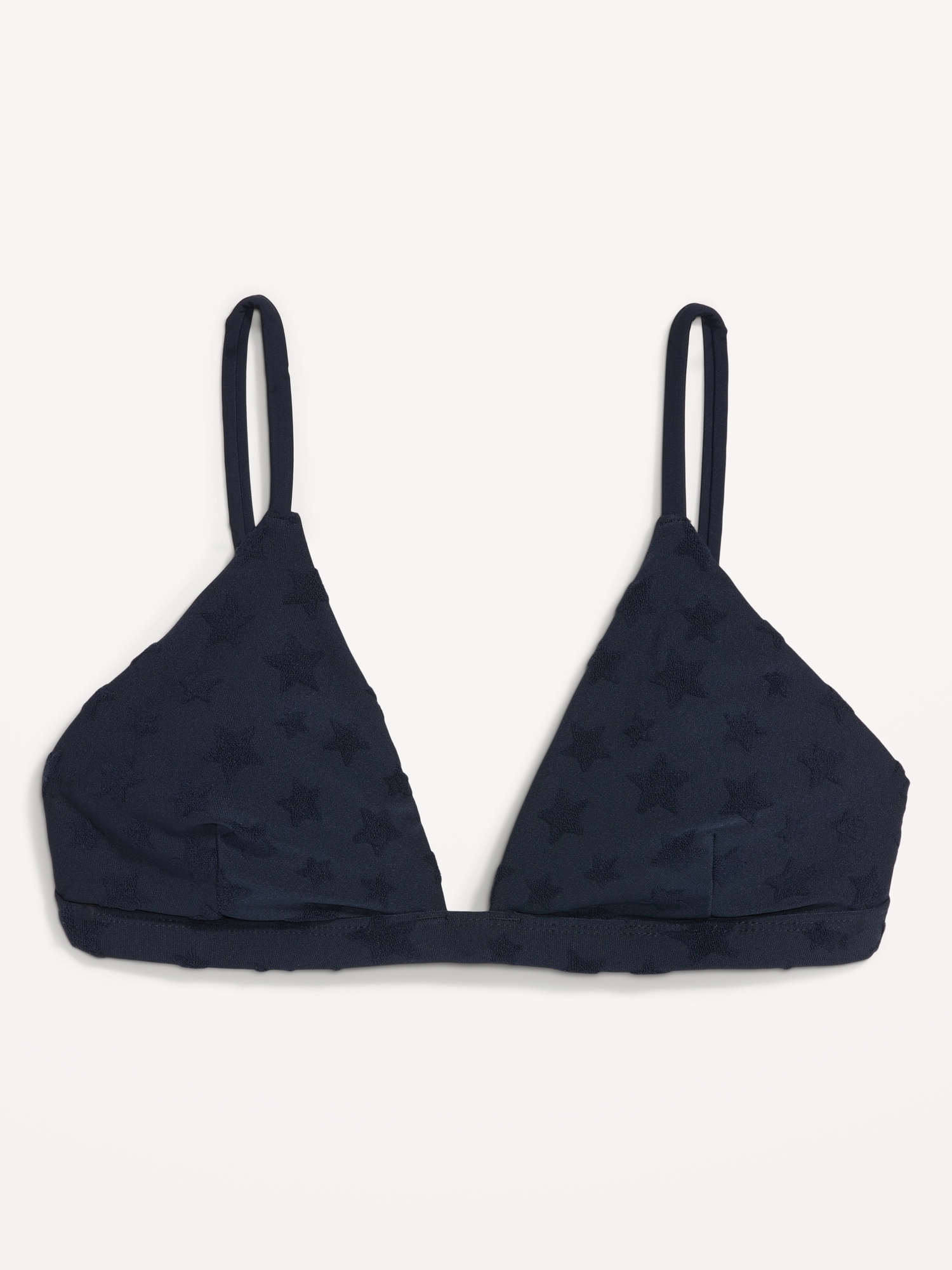 Americana-Print Triangle Bikini Swim Top
