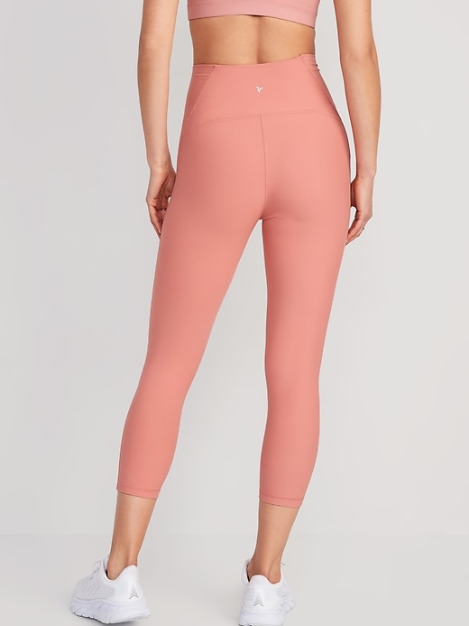 Old Navy Pink High Rise Cropped Leggings Women's Size XL NEW - beyond  exchange