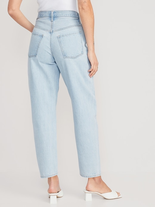 Image number 2 showing, Extra High-Waisted Non-Stretch Ankle-Length Balloon Jeans for Women